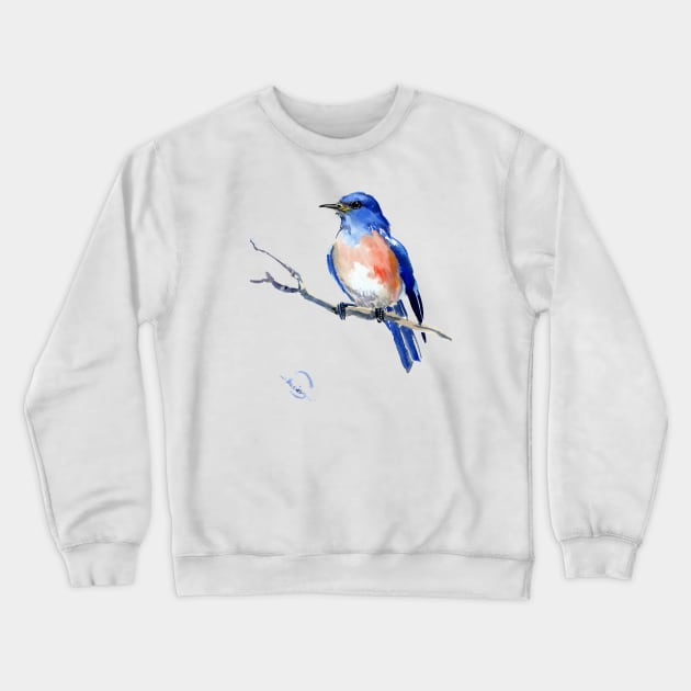 Blue bird Crewneck Sweatshirt by surenart